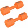 HMS HL03 Nastavitelné činky oranžové 2 x 2,5 kg
