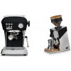 Ascaso Dream ONE, Dark Black + Eureka Mignon Single Dose, Chrome & Oak