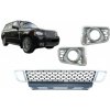 KITT Front Bumper Lower Grille with Fog Lamp Covers suitable for Land Range Rover Vogue III L322 (2010-2012) Autobiography Design Chrome