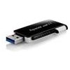 Apacer USB flash disk, USB 3.0, 128GB, AH350, čierny, AP128GAH350B-1, USB A, s výsuvným konektorom