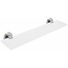 Nimco Polica do kúpeľne a sprchy 50 cm – sklo kov Unix UNM-13091B-50-10