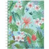 Herlitz Blok poznámkový štvorčekový Ladylike Jungle A5 100 listov