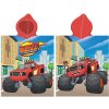 Carbotex Dětské pončo 55 x 110 cm Plamínek a čtyřkoláci Monster Truck