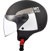 MT Helmets STREET INBOARD D2 matná čierno-biela otvorená prilba - XL - 61-62 cm