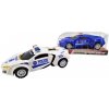 Športové policajné auto na zotrvačník 19cm - modrá -