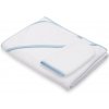 Detská froté osuška s kapuckou New Baby BASIC 100x100 bielo-modrá