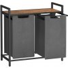 Koš na bielizeň s priehradkami a policou VASAGLE BLH201G01