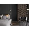 Akustický panel s dřevěnou dýhou - Hexagon - dekor orech tmavy | 79,8×66 cm | ALFIstyle.cz