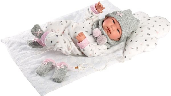 Llorens 84336 NEW BORN HOLČIČKA realistická miminko s celovinylovým tělem 43 cm