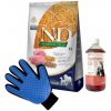 N & D LG Dog Adult Medium & Maxi Lamb & Blueberry 12 kg & LAB V Lososový olej pre psov a mačky 1000ml + Rukavica na česanie srsti psov a mačiek ZADARMO!
