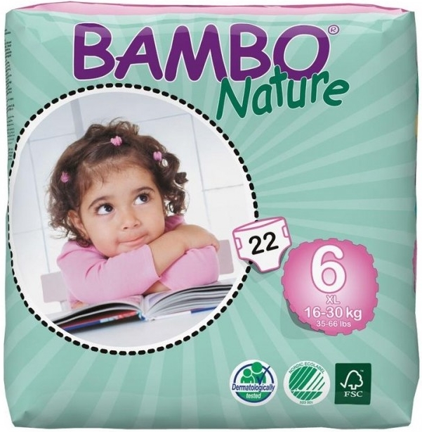 Bambo Plienkové nohavičky 6 XL air plus 16-30 kg 22 ks