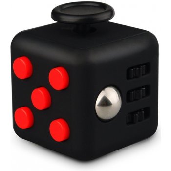 Fidget Cube antistresová kocka čierna / červený od 5,85 € - Heureka.sk