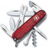 Multifunkčný nôž Victorinox Climber - transparentný červený