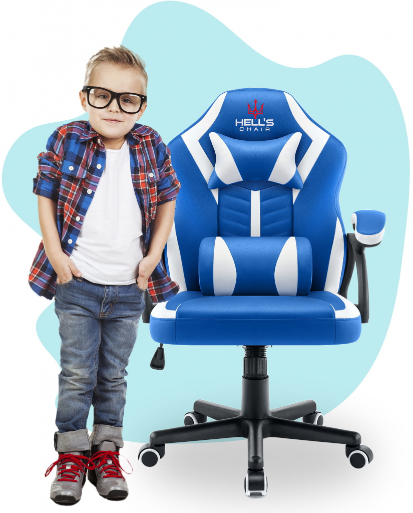 Hell\'s Chair HC-1001 KIDS BLUE-WHITE
