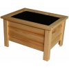 Krušnohorský nábytok Drevený kvetináč 3KV2 Maceta 58 x 45 x 37 cm prírodný