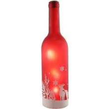 SVENSKA LIVING Vianočná dekoračná fľaša LED 29cm červená