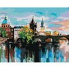 Diamondi Diamantové maľovanie FAREBNÝ KARLOV MOST 40 x 50 cm vypnuté plátno na rám