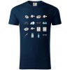 Očný lekár ikony - Tričko z organickej bavlny - 2XL ( Tmavomodrá (veľmi tmavá - skoro čierna) )