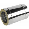 PRODMAX Trojplášťová (trojvrstvová) nerezová izolovaná komínová rúra - priemer 220/300 mm, dĺžka 330 mm (33 cm / 0,33 m), hrúbka steny rúry 0,6 mm, dymovod