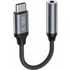 Tech-Protect USB-C na mini Jack 3,5mm 12cm černý AC-005