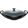 Wok Tradition Collection so sklenenou pokrievkou 36 cm čierny