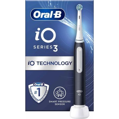 Oral-B iO Series 3 Matt Black elektrický zubní kartáček, magnetický, 3 režimy, tlakový senzor 8006540731277
