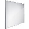 Nimco Zrkadlá - Zrkadlo s LED osvetlením, 70x70 cm, hliník ZP 13077