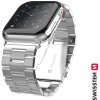 Kovový remienok Swissten pre Apple Watch 42-44 mm, strieborná