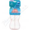 Canpol babies Fľaša športová sa slámkou- ružová 370 ml
