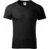 Malfini Slim fit V-NECK Pánske tričko 146 čierna L
