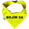 Funky Dog žltá šatka Bojím sa XL