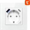 Smart WiFi Wall Socket Avatto N-WOT10-USB-W TUYA USB USB-C (biela)