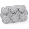 Forma na 6 snehových vločiek strieborná 0,7 l, NORDIC WARE 89648