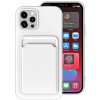 AppleKing kryt s kapsou na karty pre iPhone 11 - biely - možnosť vrátiť tovar ZADARMO do 30tich dní