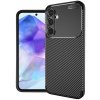 Techsuit CarbonFiber kryt na Samsung Galaxy A55 5G – čierny