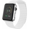 eses Kožený magnetický remienok pre Apple Watch - Biely S, M, L - 42mm, 44mm, 45mm, 49mm