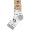 Vlnka Detské ponožky Merino jeleň sivá