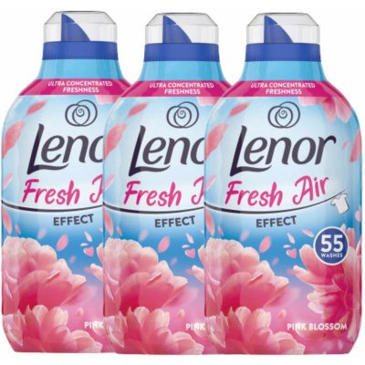 Lenor Fresh Air Effect Pink Blossom Textile Rinse Away 165 praní 3x770ml Lenor