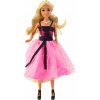 LEAN Toys 24498 Bábika Anlily v ružových a čiernych plesových šatách