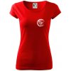 Volejbal lopta prso - Dámske tričko Pure - 2XL ( Červená )