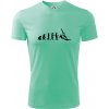 Evoluce Windsurfing - Pánske tričko Fantasy športové - 3XL ( Mätová )