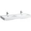 Dvojumývadlo Laufen Pre S 120x46 cm dva otvory pre batériu H8149664001041
