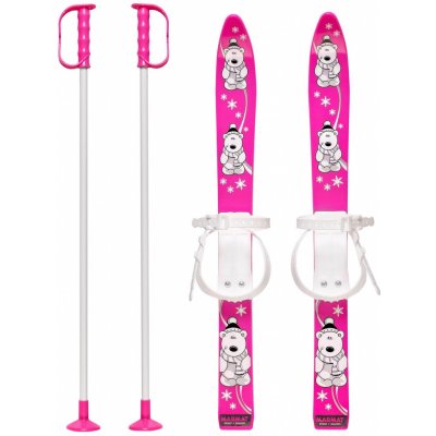 MASTER Baby Ski 70 cm - detské plastové lyže - ružové