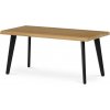 Autronic CT-F4412 OAK Stôl konferenčný, 120x60x55 cm, MDF doska, dekor divoký dub, kov, čierny lak