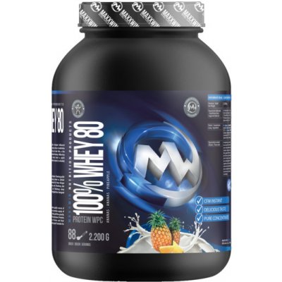 MaxxWin 100% WHEY 80 2200g - vanilka