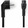 Nedis CEGB10100BK20 - Napájecí Kabel | Úhlová zástrčka Schuko - IEC-320-C5 | 2 m | Černá barva (CEGB10100BK20)