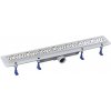 AQUALINE - MARMI podlahový žľab s roštom z nerezové oceli, L-910, DN50 1702-90