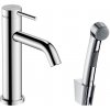 Hansgrohe Tecturis S - Páková umývadlová batéria 110 s ručnou sprchou Bidette, chróm 73211000
