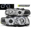 Tuning-tec PREDNÉ SVETLOMETY ANJELSKÉ OČI CHROME pasujú na BMW E38 09.98-07.01