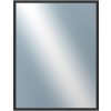 DANTIK - Zrkadlo v rámu, rozmer s rámom 70x90 cm z lišty Hliník čierna (7005021)